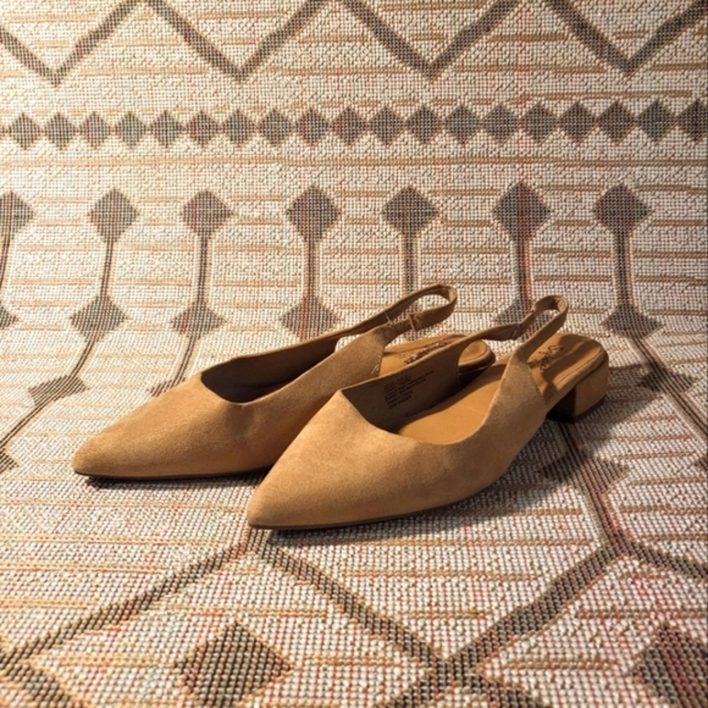 Seychelles Camel Slingback Flats